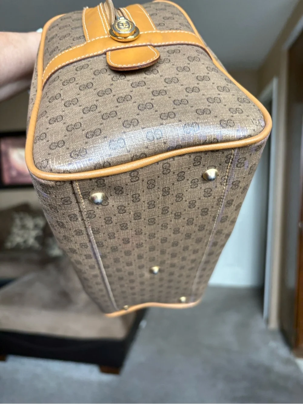 Vintage Gucci Mini Monogram Boston Bag
